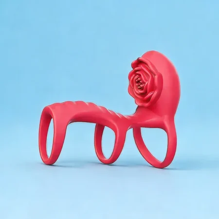 Rose Triple Ring Vibrating Cock Ring