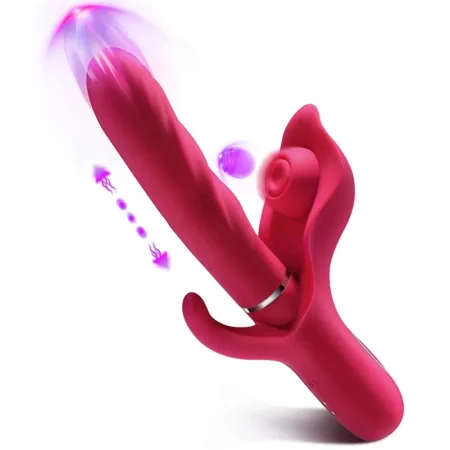 Triple-Action Rabbit Pleasure Vibrator