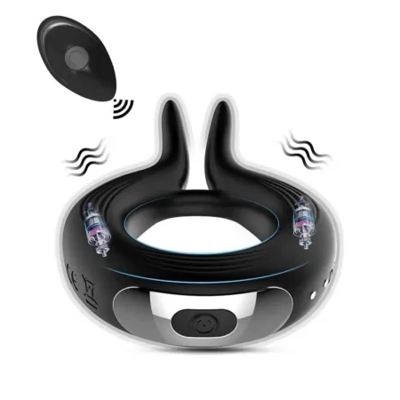 Rabbit Ear Remote Control Cock Ring