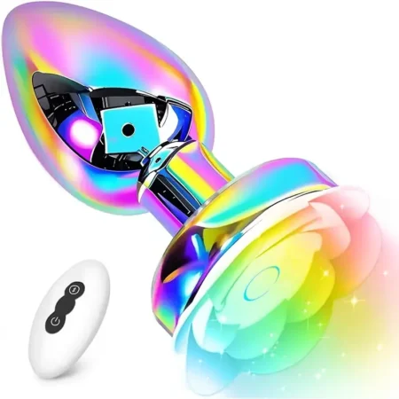 Luminous Steel Rose Plug