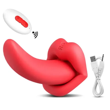 Lips Tongue Remote Control Vibrator