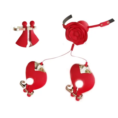 Rose Collar Nipple Stimulator Set