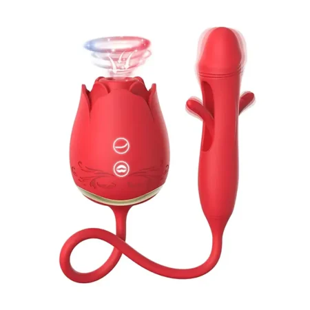 Dual-Action Rose Pleasure Toy