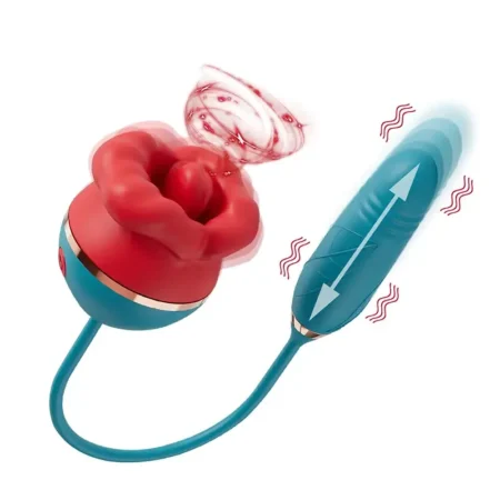Big Mouth Dual Rose Vibrator